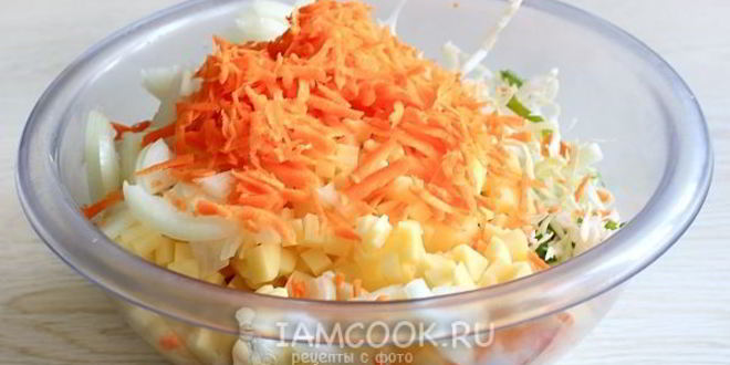 Рецепт овощных мантов