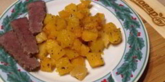 Рецепт мгновенного гарнира из тыквы