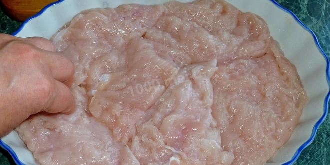 Рецепт мяса по-французски из курицы