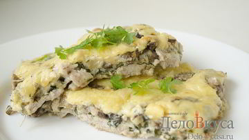 Рецепт Мяса по-французски из свинины с грибами