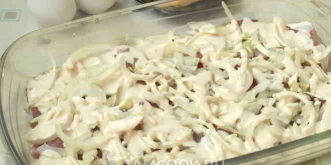 Рецепт мяса по-французски из свинины