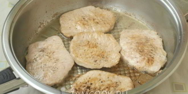 Рецепт мяса по-французски на сковороде