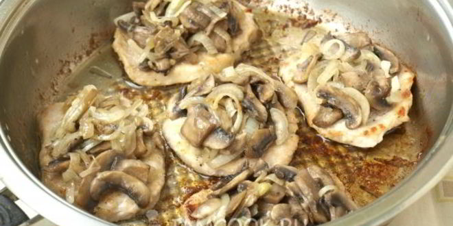 Рецепт мяса по-французски на сковороде