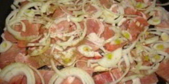 Рецепт мяса по-французски с кабачками