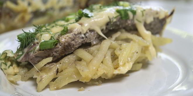 Рецепт мяса по-французски с картофелем