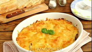 Рецепт Мяса по-французски с картошкой и грибами