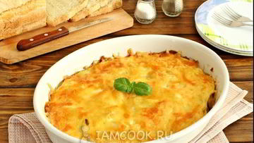 Рецепт Мяса по-французски с картошкой и грибами