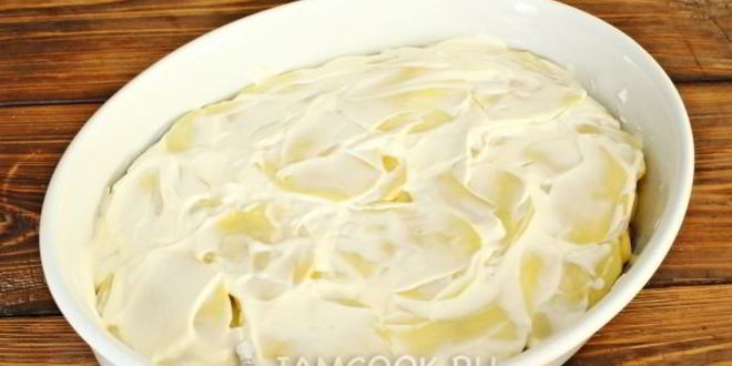 Рецепт мяса по-французски с картошкой и грибами