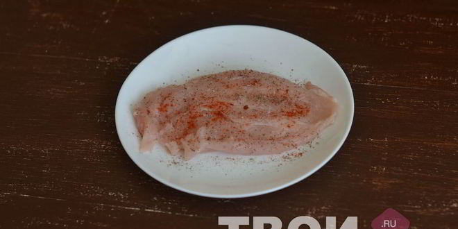 Рецепт мяса по-французски с курицей