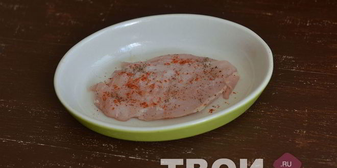 Рецепт мяса по-французски с курицей