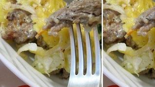 Рецепт Мяса с картофелем по-французски