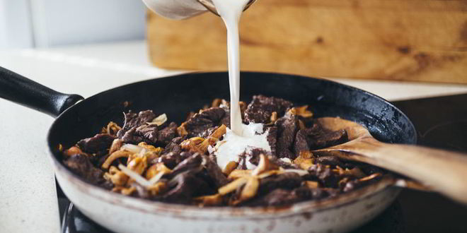 Рецепт бефстроганова с лисичками