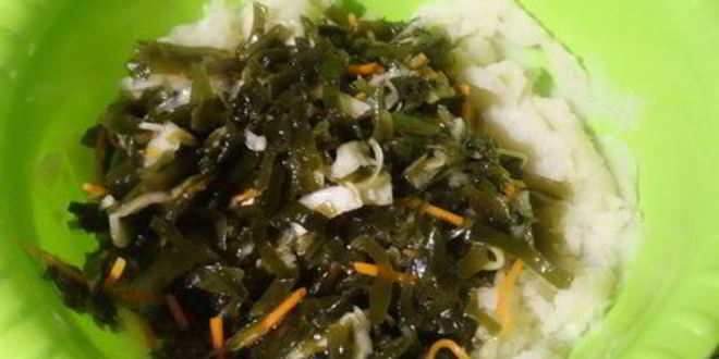 Рецепт биточков с морской капустой