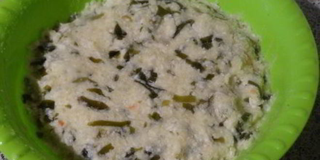 Рецепт биточков с морской капустой