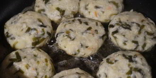 Рецепт биточков с морской капустой