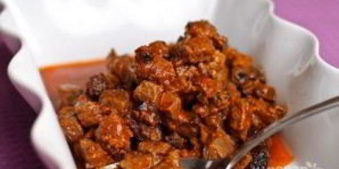 Рецепт говядины с баклажанами и помидорами в духовке