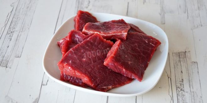 Рецепт говядины со сливочно грибным соусом