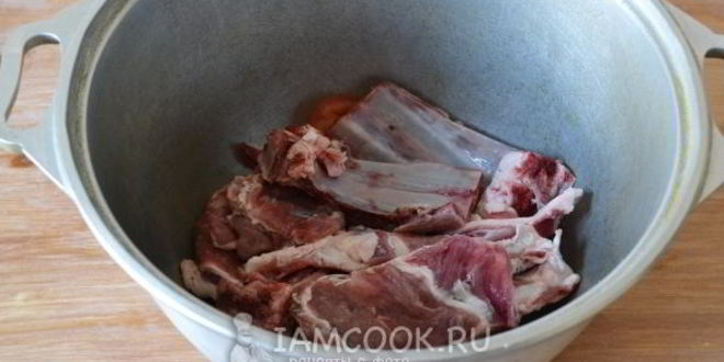 Рецепт хашламы из баранины