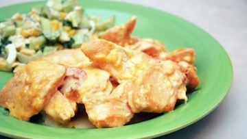 Рецепт Куриных грудок в луковом соусе