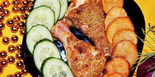 Рецепт куриных ножек, запеченных в фисташках со специями