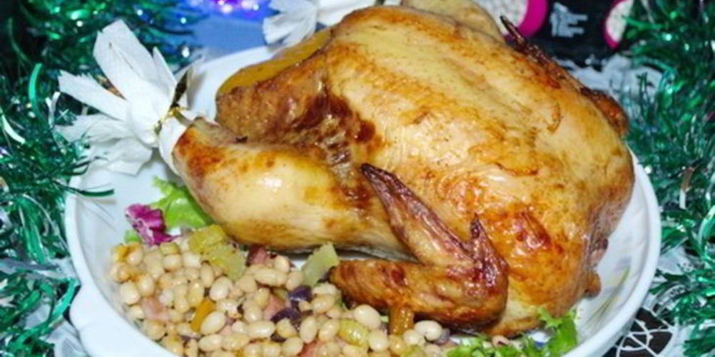 Как приготовить курицу с фасолью в духовке