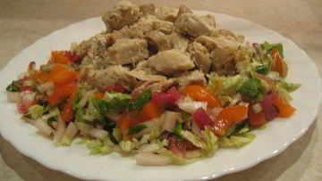 Рецепт Курицы с шампиньонами в сливках