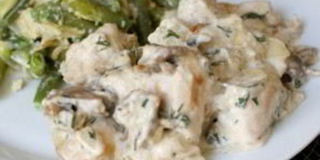 Рецепт курицы с шампиньонами
