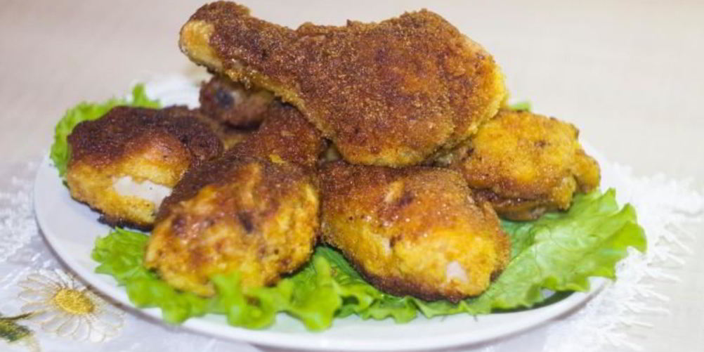 Как приготовить курицу в панировочных сухарях на сковороде