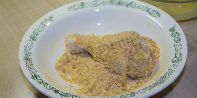 Рецепт курицы в панировочных сухарях на сковороде