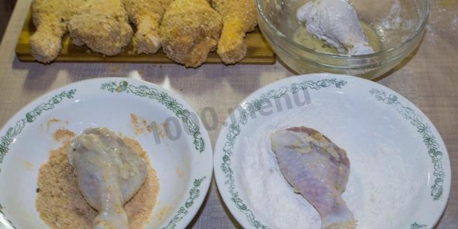 Рецепт курицы в панировочных сухарях на сковороде