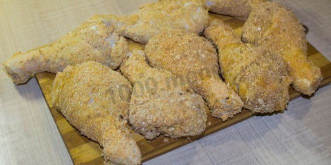 Рецепт курицы в панировочных сухарях на сковороде