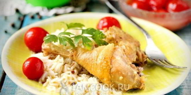 Рецепт курицы в сметанно-чесночном соусе