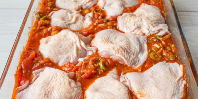 Рецепт курицы, запеченной в средиземноморском соусе