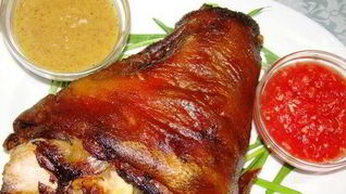 Рецепт Рульки в коптильне