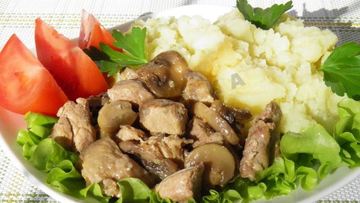 Рецепт Свинины с грибами в мультиварке