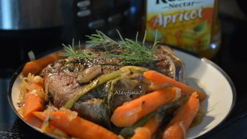 Рецепт Тушеной говядины на абрикосовом соке