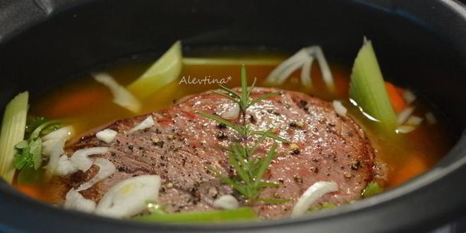 Рецепт тушеной говядины на абрикосовом соке