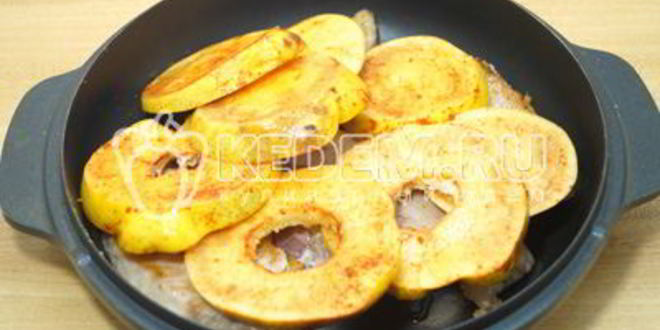 Рецепт запеченного мяса с айвой