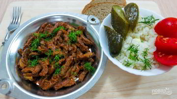 Рецепт Жаренной говядины