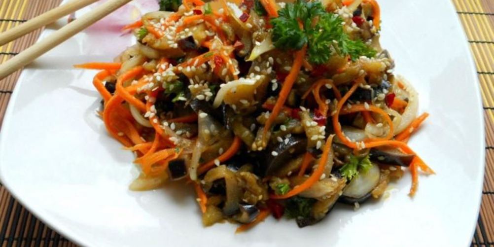 Как приготовить баклажаны с морковкой перцем луком