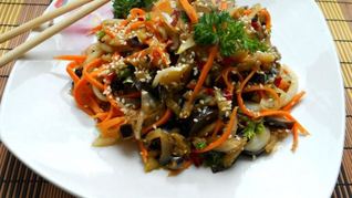 Рецепт Баклажанов с морковкой перцем луком