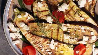 Рецепт Баклажанов с сыром на сковороде-гриль