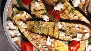 Рецепт Баклажанов с сыром на сковороде-гриль