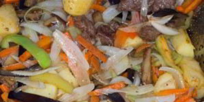 Рецепт баклажанов в казане на костре