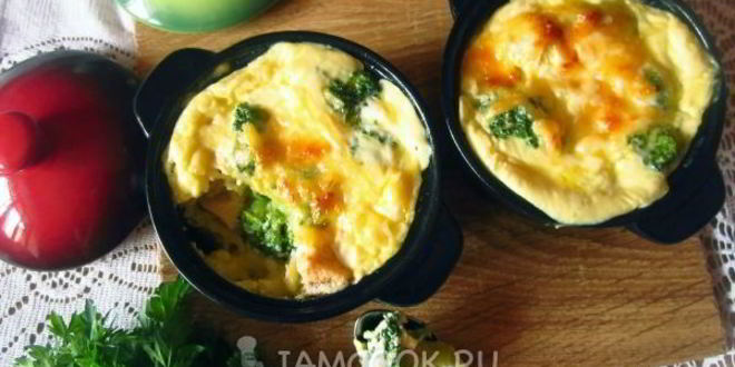 Рецепт брокколи запеченной с курицей