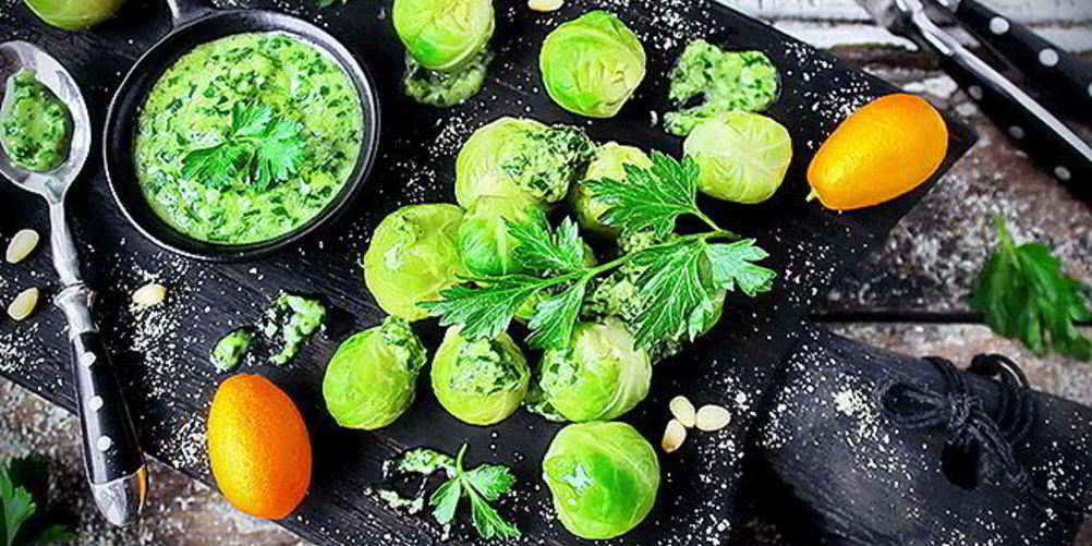 Как приготовить брюссельскую капусту под соусом персилад