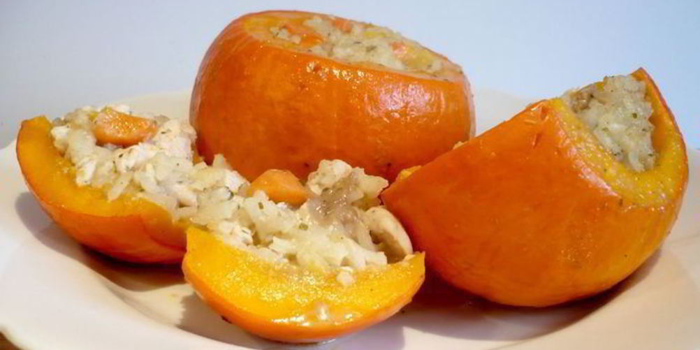 Как приготовить фаршированную тыкву с кокосом и манго король оранжевое лето