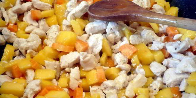 Рецепт фаршированной тыквы с кокосом и манго король оранжевое лето