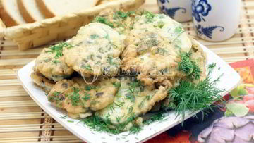 Рецепт Кабачков в кляре