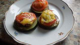 Рецепт Кабачков запеченных с фаршем